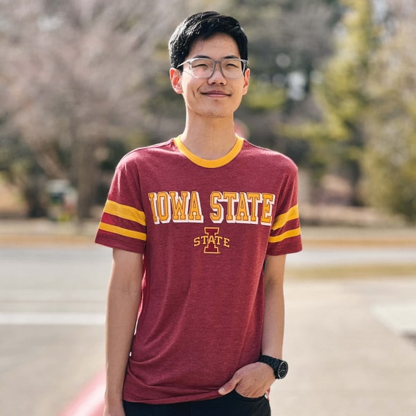 Colosseum Iowa State I-State Cardinal Ringer T-Shirt